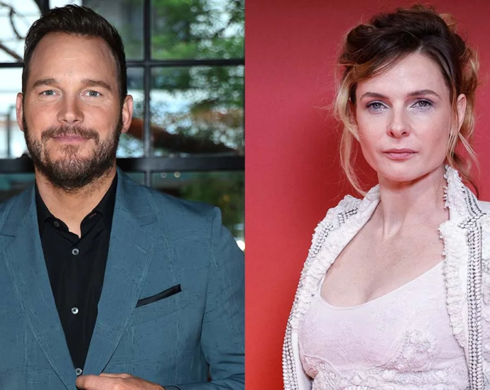 Chris Pratt and Rebecca Ferguson