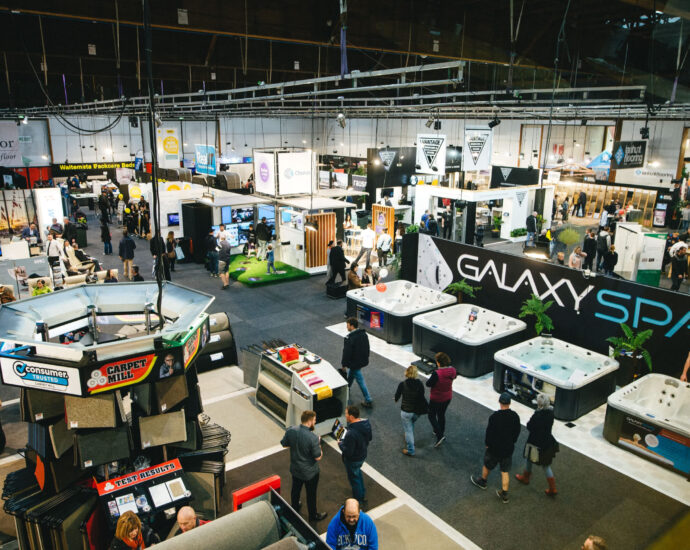 exhibition setup