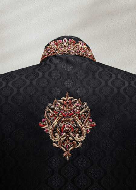 black sherwani