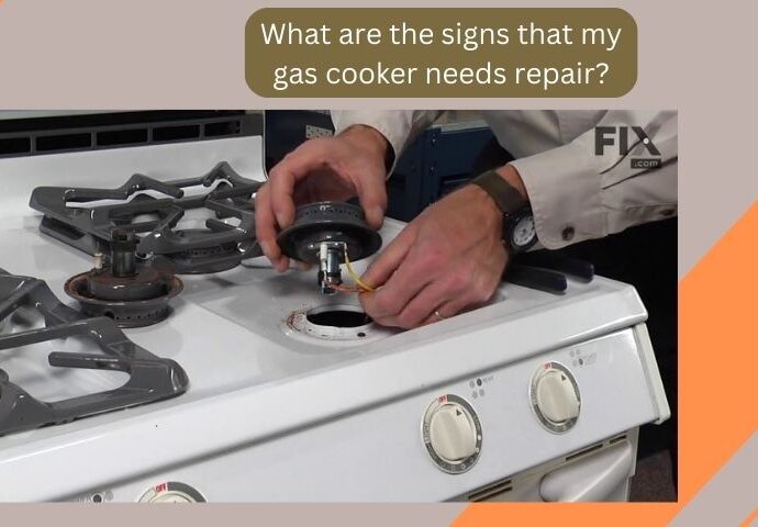 What are the signs that my gas cooker needs repair?